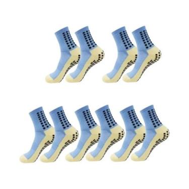 Imagem de Meias Masculinas Antiderrapantes Para Futebol, Basquete, Yoga, Meias E