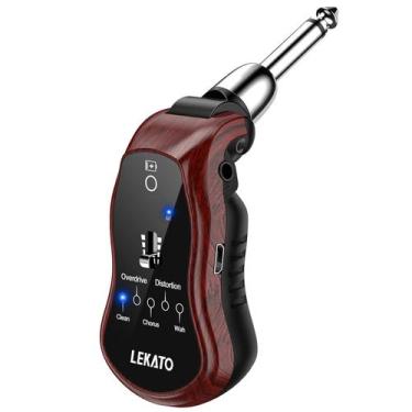 Imagem de Ampliador de Auriculares para Guitarra LEKATO Recargable con 5 Efectos
