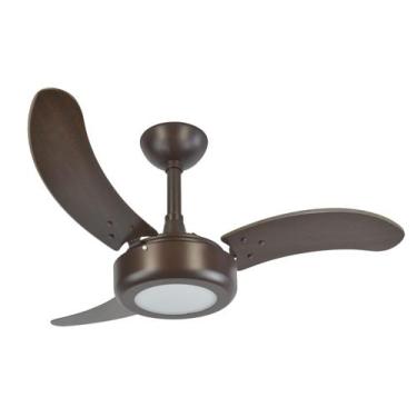 Imagem de Ventilador de Teto Infinity Lux LED 6000K Marrom 3 Pás MDF Tabaco 110V