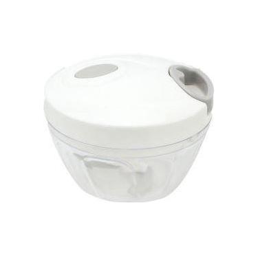 Imagem de Processador Manual De Alimentos 500ml 3 Lâminas Inox - Clink, Branco
