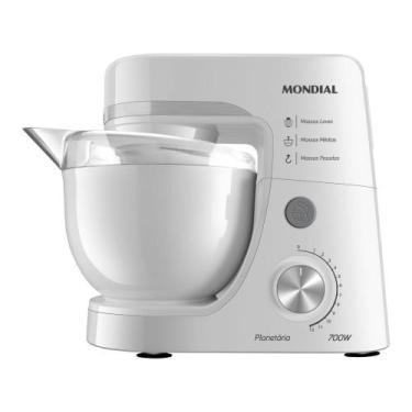 Imagem de Batedeira Planetária Mondial Branca 700W - Premium BP-03-W 12 Velocida