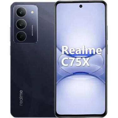 Imagem de Smartphone Realme C75X 256GB 8GB RAM Dual SIM COM NFC Tela 6.67 Preto,