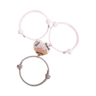 Imagem de Conjunto De Pulseiras BFF Em Formato De Coração Para Meninas, Joias De