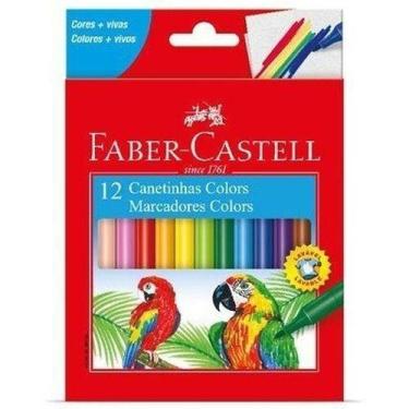 Imagem de Canetinha Hidrográfica Faber Castell Colors 12 Cores