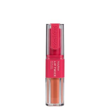 Imagem de Batom Liquido Ruby Rose Duo Lip Twice Lt60 6ml