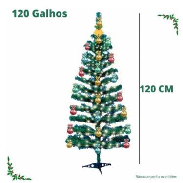 Imagem de Arvore de natal grande 1,20m verde com 120 galhos - NATALKASA