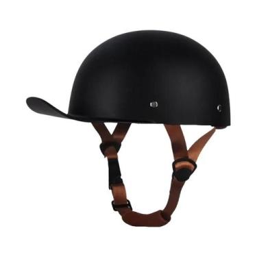 Imagem de Capacete Retro Vintage Aberto Para Adultos, Ideal Para Verão, Motocicl