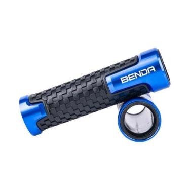 Imagem de Manoplas De Guidão Em Alumínio CNC Com Borracha Para Motocicletas Bend