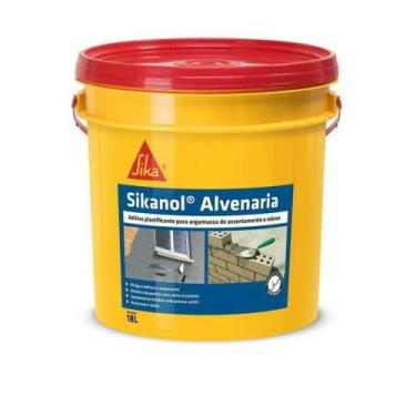 Imagem de Sikanol Plastificante Alvenaria 18l Sika Aditivo Para Argamassa
