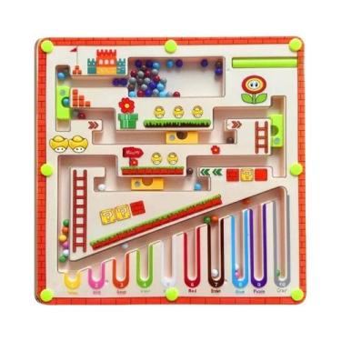 Imagem de Brinquedo De Quebra-Cabeça Labirinto Magnético Com Bola Para Crianças 