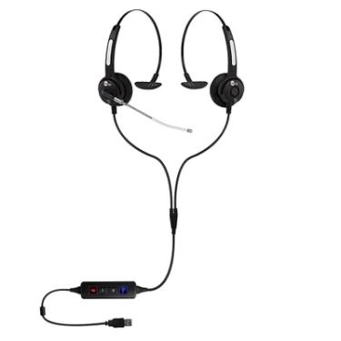 Imagem de Kit Monitoramento Topuse Htu-310 Call Center Headset USB Voip
