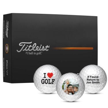Imagem de Bolas de golfe MYCUSTOMGOLFBALL Pro V1 personalizadas - pacote com 12