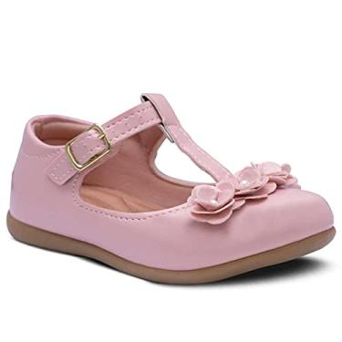 Imagem de Sapatilha Salomé Menina Infantil Mini Flor 21.15 (Rosa, BR, Criança de 1 a 3 anos, Numérico, 20)