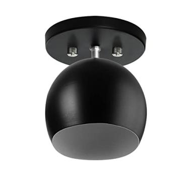 Imagem de Lustre Plafon Bola 15 cm Redonda Preto