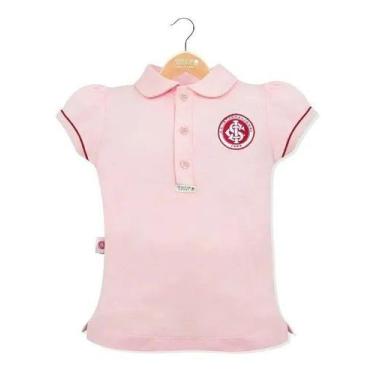 Camisa Baby Look Feminina Rosa Internacional Licenciada