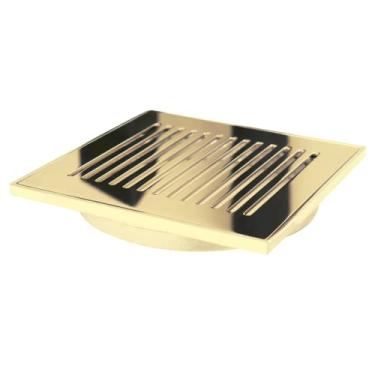 Imagem de Ralo Oblong Dourado 10x10