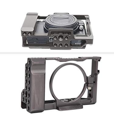 Imagem de V BESTLIFE Gaiola para câmera, liga de alumínio CNC usinagem precisão fotografia fotografia gaiola rica extensão capa protetora para câmeras Sony RX100 M7