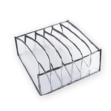 Imagem de Kiboule Organizador de roupas íntimas organizador de sutiã dobrável organizador caixas de armazenamento para roupas íntimas lenços gravatas