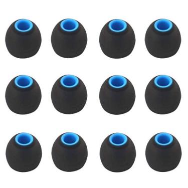 Imagem de Fones de ouvido BLLQ de substituição para fones de ouvido intra-auriculares com orifício interno de 3,8 mm, Black-Blue, Small
