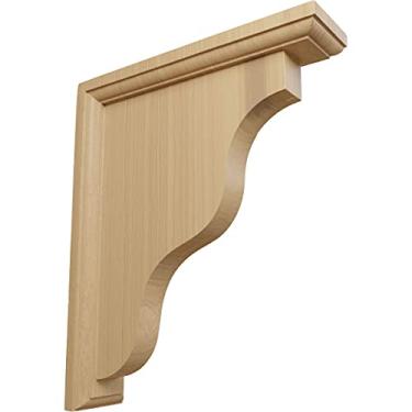 Imagem de Suporte tradicional Hamilton Hamilton BKT02X09X11HACH-CASE-5 5 cm L x 22,5 cm P x 28,8 cm A x 28,8 cm A, cereja (pacote com 2), da Ekena Millwork