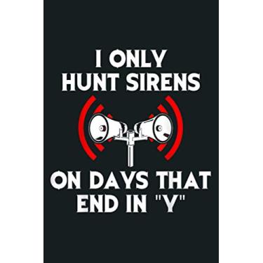 Imagem de Siren Hunter Tornado Fan Hunt Days Storm Chaser: Agenda de notebook - 15,24 x 22,86 cm, caderno de lista de tarefas, organizador diário, 114 páginas