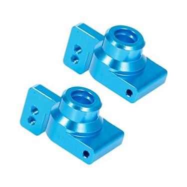 Imagem de GoolRC 2 peças de liga de alumínio conjunto de assento traseiro de roda, copo de direção de carro RC parte traseira do assento da roda peça de substituição para carro WLtoys XKS 144001 1/14 RC, Azul