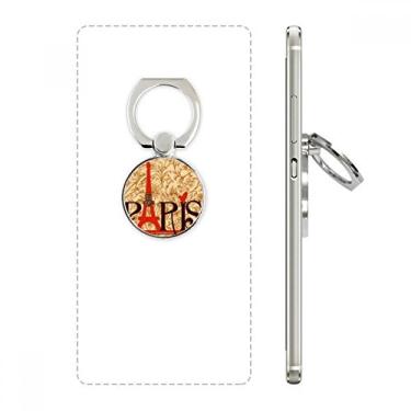 Imagem de Suporte de anel de telefone Torre Eiffel Paris França Country Culture com laço ajustável