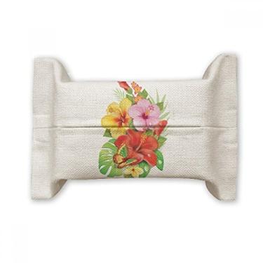 Imagem de Buquê de flores borboleta, melhor desejo, capa de papel para lenços faciais, saco de linho de algodão