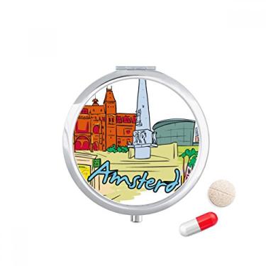 Imagem de Netherlands Armsterdam Caixa de armazenamento de remédios para aquarela