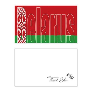 Imagem de Nome da bandeira do país Belar cartão de agradecimento aniversário aniversário saudações casamento agradecimento