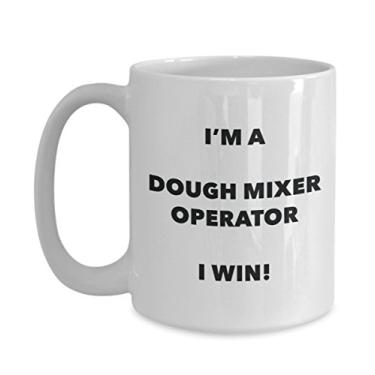 Imagem de Caneca I'm a Dough Mixer Operator I win! – Caneca de café divertida – Ideia de de Natal