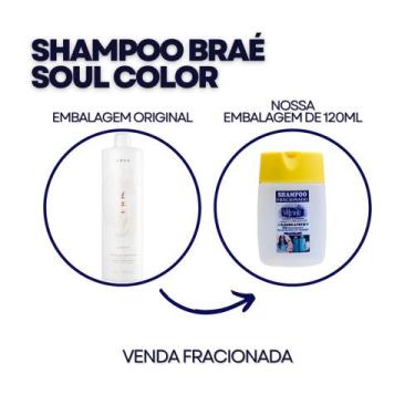 Imagem de Shampoo Soul Color Braé Fracionado 120ml - Shampoo Pós Coloração Antid