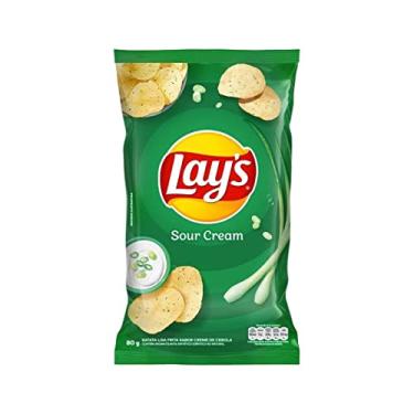 Imagem de Lays Creme de Cebola Elma Chips Médio Kit 12 Pacotes