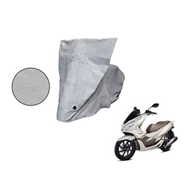 Imagem de Capa Protetora Moto Sol Chuva compatível com Honda PCX 150/160 Cinza