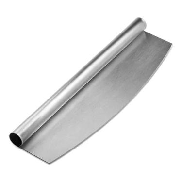 Imagem de Cortador De Pizza Profissional 35cm Em Inox Mimo Style Fatiador De Corte Multiuso Para Massas Paes Mini Pizza Brotinho	