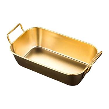 Imagem de Prato de de aço inoxidável Prato de Bandeja de café da manhã Prato de jantar para balcão de cozinha Café de jantar , Aureato L