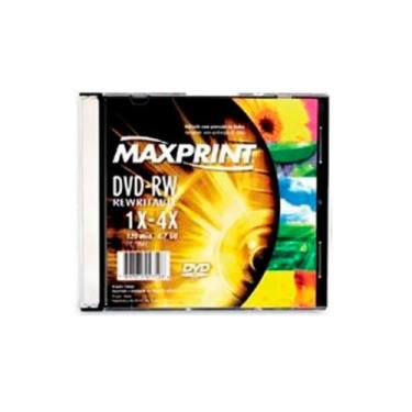 Imagem de Dvd-Rw 4.7Gb 4X - Regravável - Box Slim - Unidade - Maxprint 502018