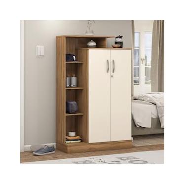 Imagem de Sapateira Multiuso Demóbile Elite com 2 Portas e 6 Prateleiras