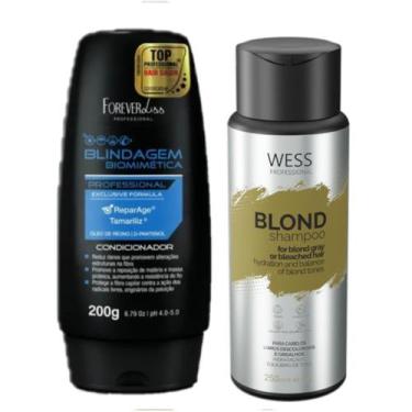 Imagem de Forever Cd Biomimetica 200ml + Wess Blond Shampoo 250ml - Forever/Wess