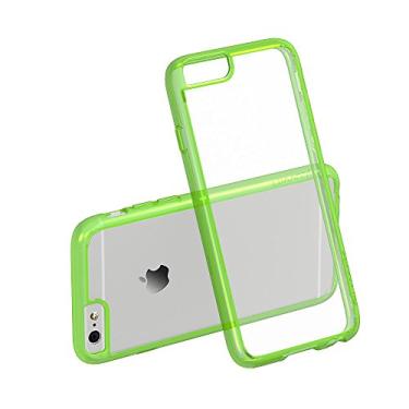 Imagem de Capa para iiPhone 6s Verde, LUVVITT [Clearview] Capa traseira híbrida resistente a arranhões com amortecedor de absorção de choque para Apple iPhone 6/6s (4,7) - Verde neon
