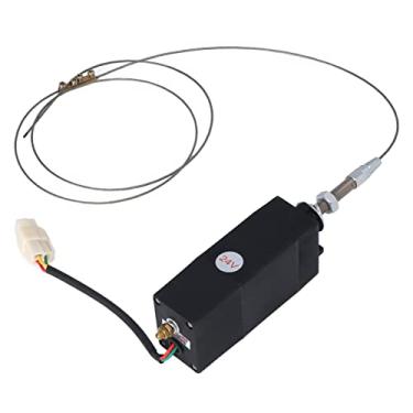 Imagem de Válvula solenoide de desligamento, válvula solenoide de controle elétrico válvula solenoide de parada para gerador para motor DC12V, painéis solares (DC24V)