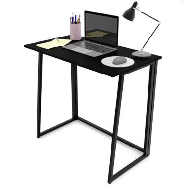 Imagem de Escrivaninha Mesinha Portátil Multiuso Home Office Dobrável (Preto)