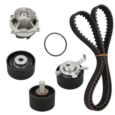 Imagem de IRONTEK Kit de correia dentada com bomba de água para 1999-00 para Ford Contour, 2001-04 Escape, 2000-03 Escort, 2000-04 Focus; 2001-04 para Mazda Tribute; 1999-02 para Mercury Cougar, 99-00 Mystique,