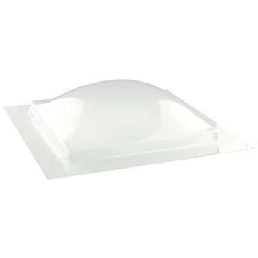 Imagem de RecPro Claraboia Externa Domo RV | Claraboia Externa Universal de 35,5 x 35,5 cm (Crackle Transparente)