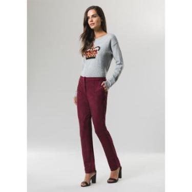 Imagem de Calca Skinny Suede Grafite PP-Feminino