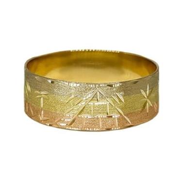 Imagem de Anel Em Ouro 18k 750 Escrava 3 Cores-Feminino