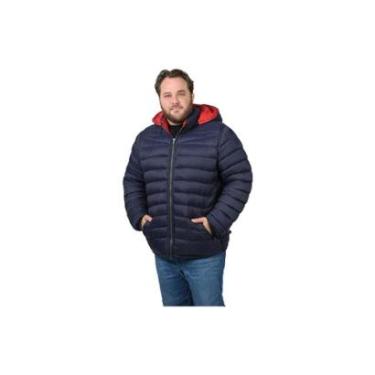 Imagem de Jaqueta Masculina Kla Plus Size Dupla Face Azul E Vermelho Tam. G2-Masculino