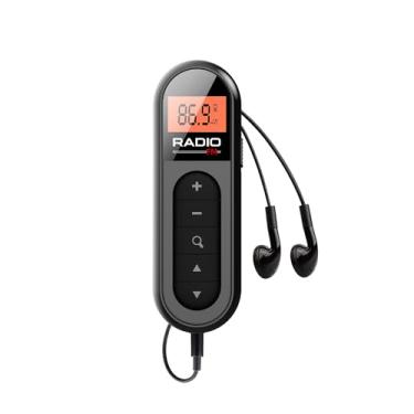 Imagem de Rádio portátil FM, rádio de bolso recarregável com melhor recepção