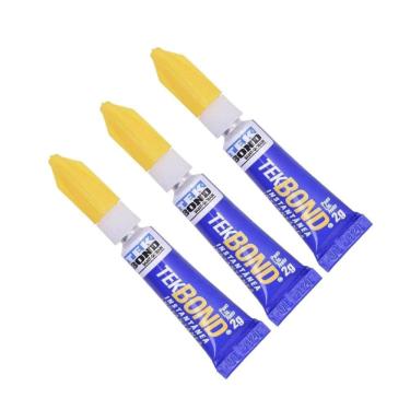 Imagem de Kit 3 Cola Adesiva Instantânea Super Bonder 2G Tekbond