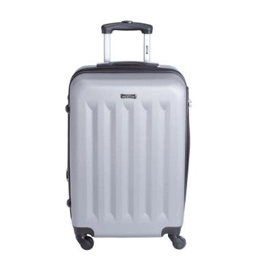Imagem de Mala Viagem Média 4 Rodas Giro 360º Prata Joy 4 Sestini